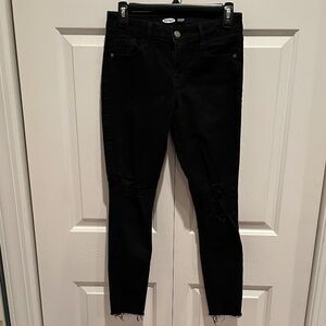 Black super skinny jeans